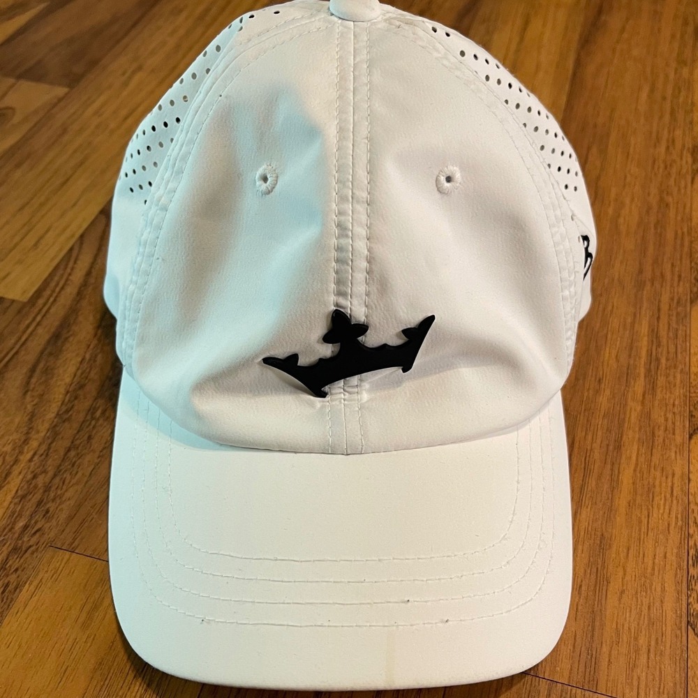 Branded Bills DraftKings Hat Mens OSFA Performance Perforated Golf Cap White
